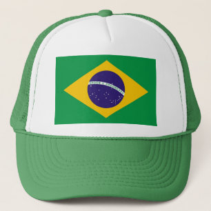 Casquette avec drapeau du Brésil
