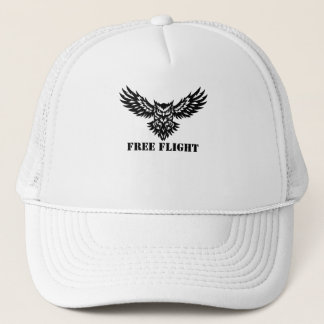 Casquette avec une impression d'un hibou en vol