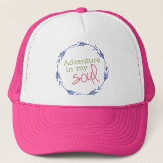 Casquette Aventure rose dans mon âme
