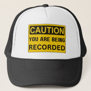 Casquette Avertissement Enregistré