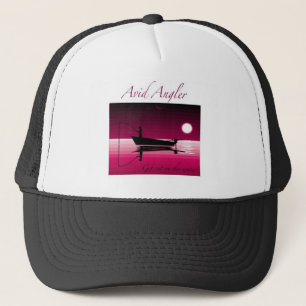 Casquette avide de pêcheur à la ligne