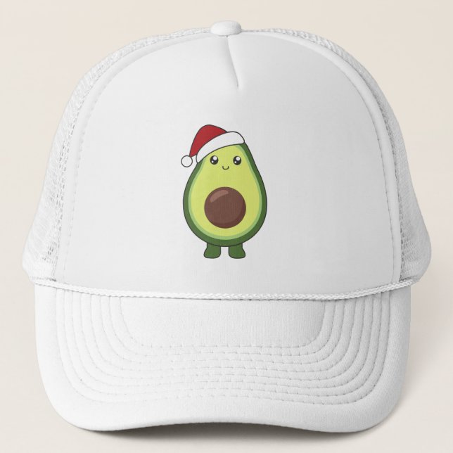 Casquette Avocado illuminations de Noël Drôle Avocados (Devant)