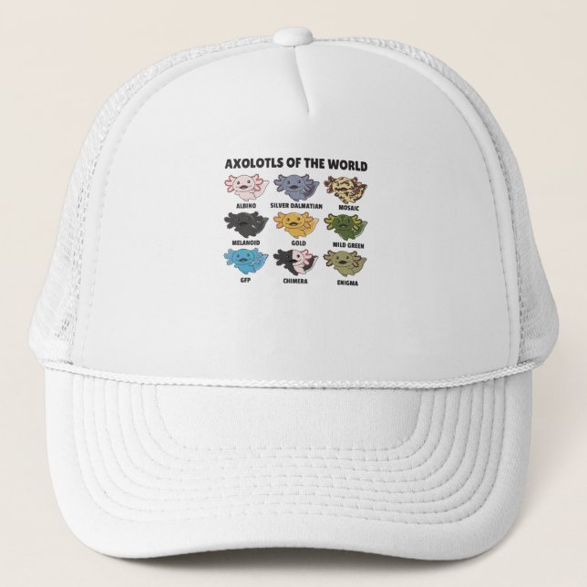 Casquette Axolotls Du Monde Sweet Animaux Axolotl (Devant)