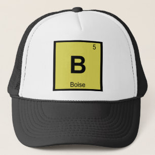 Casquette B - Boise Idaho Chimie Symbole du tableau périodiq