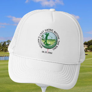 Casquette Bachelor Party Golfer Nom Dernier Swing Golf Servi
