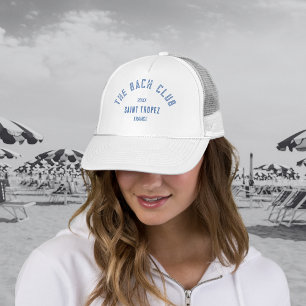 Casquette Bachelorette Bach Club Blue Custom Crest