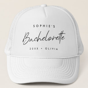 Casquette Bachelorette Script minimaliste Épouse moderne