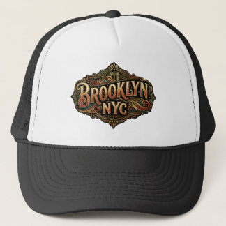 Casquette Badge de Manhattan Nyc Est 1624 à filigrane doré s