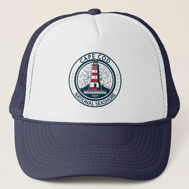 Casquette Badge du Massachusetts de Cape Cod National Seasho (Devant)