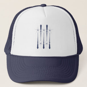 Casquette Baguettes magiques (Bleu) Chapeau de camion (12 co