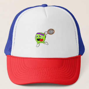 Casquette Bal de tennis avec raquette de tennis