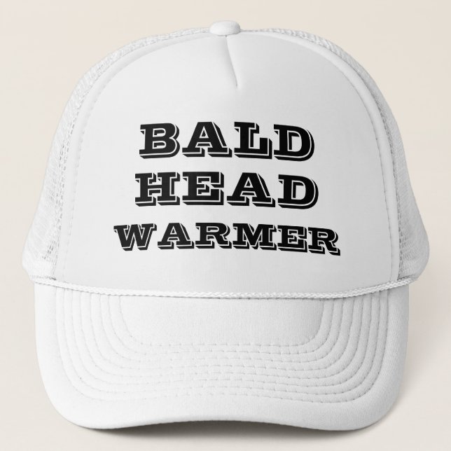 Casquette BALD HEAD WARMER Funny Humorous (Devant)