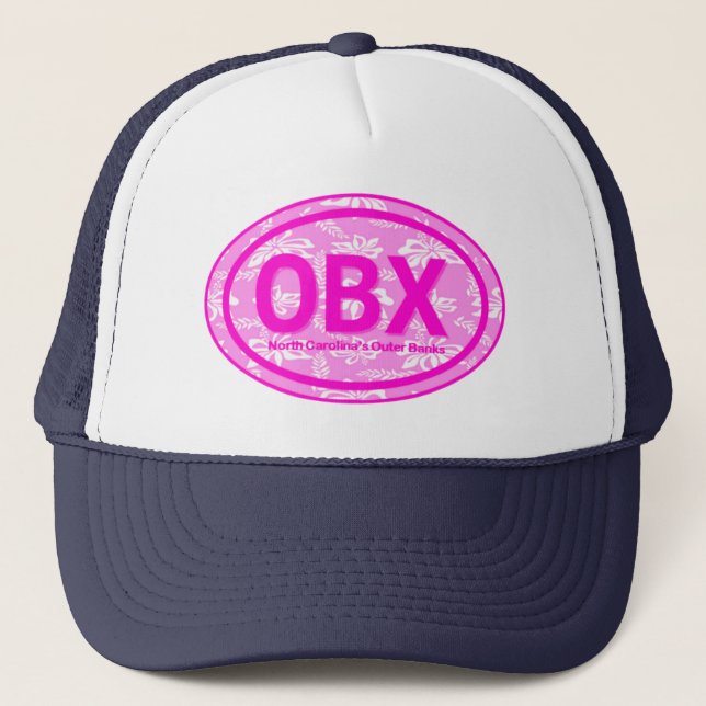 Casquette Balise OBX Outer Banks North Carolina Floral Beach (Devant)
