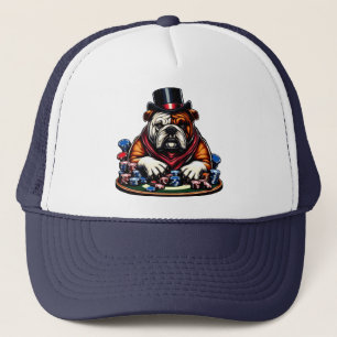 Casquette balle chien jouer au poker jeu casino art