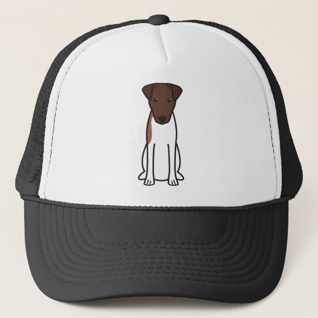 Casquette Bande dessinée douce de chien de Fox Terrier (Devant)