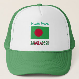 Casquette Bangladesh Drapeau Bangladais Vert Personnalisé