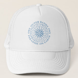 Casquette Banques extérieures OBX Compas nautique Bleu Vinta