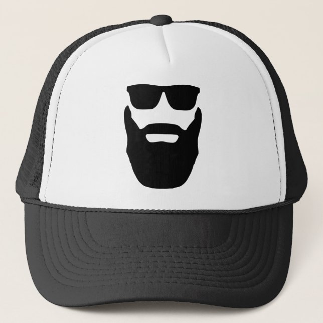 Casquette Barbe et lunettes de soleil (Devant)