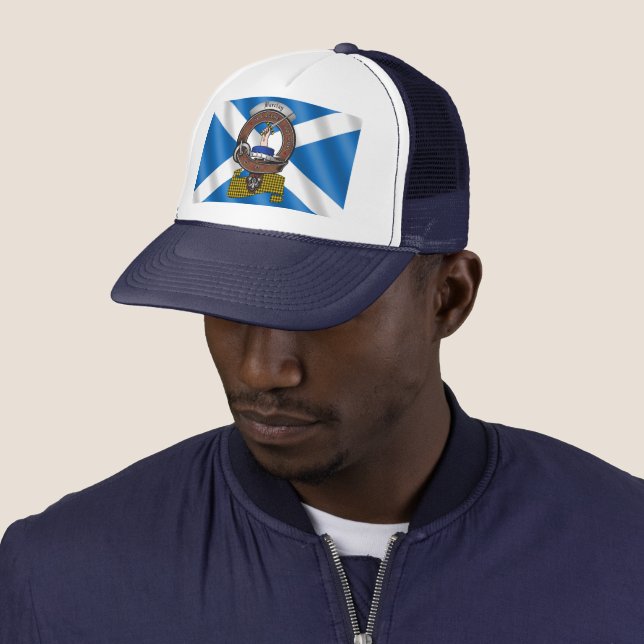 Casquette Barclay Clan Badge Trucker Chapeau (En situation)