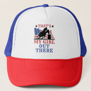 Casquette Barrel Racing Papa C'est ma fille dehors Drapeau U