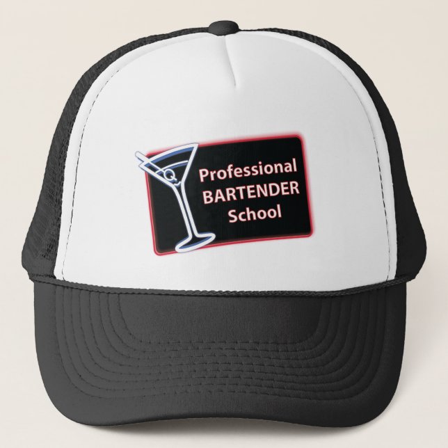 Casquette Bartender professionnel Logo Camion Camion Chapeau (Devant)