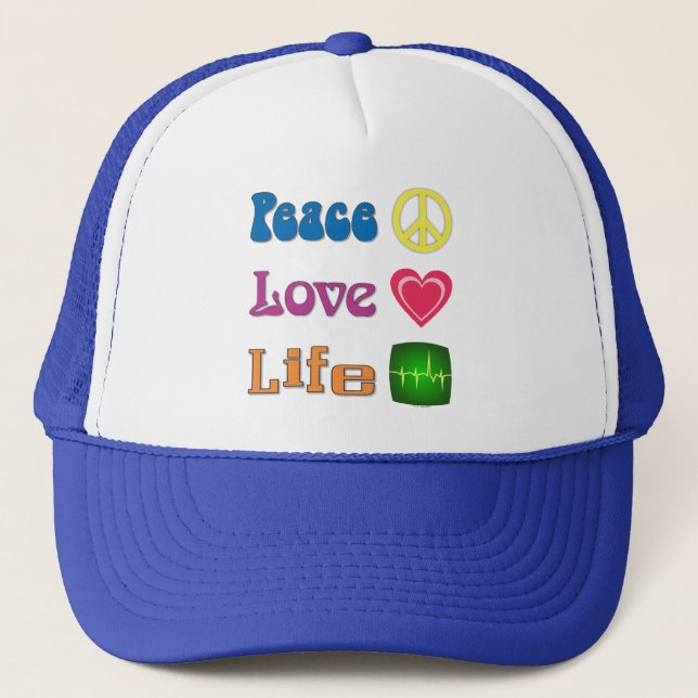 Casquette Baseball-style hat to promote life, & more. (Devant)
