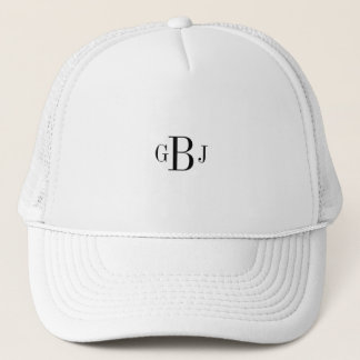 Casquette Baseball Trucker Hat Monogrammed Initials Cap Hat