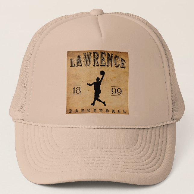 Casquette Basket-ball 1899 de Lawrence le Kansas (Devant)