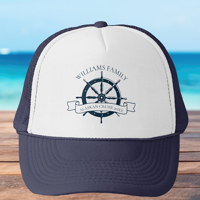 Casquette Bateau de croisière familiale sur mesure Vacances  (Créateur téléchargé)