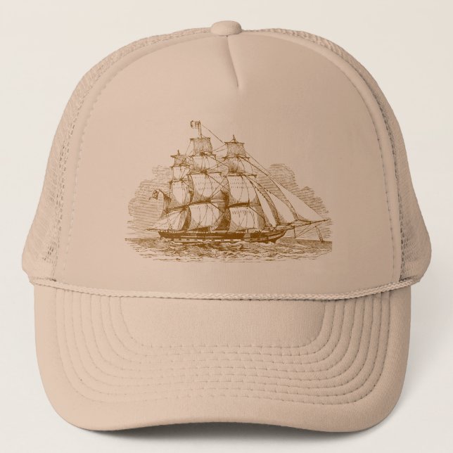 Casquette Bateau de navigation vintage (Devant)