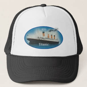 Casquette Bateau Titanic Blue Oval White Star Line RMS