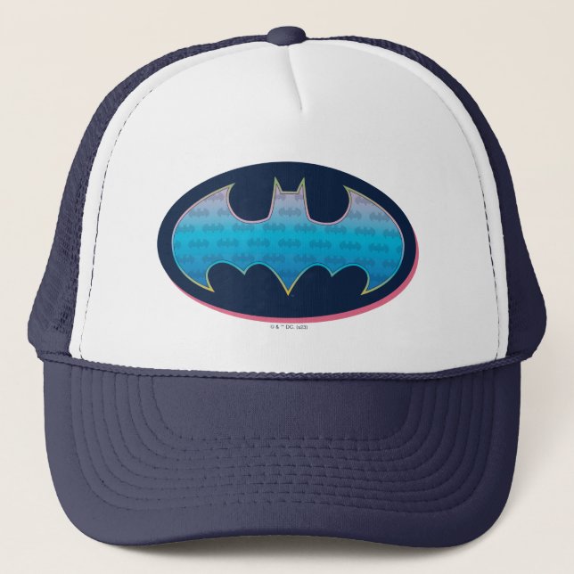 Casquette Batman | Symbole rose et bleu (Devant)