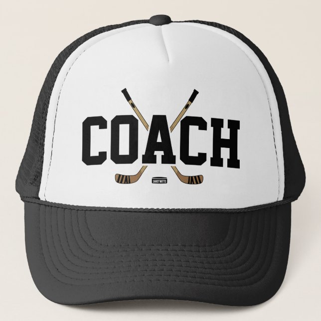 Casquette Bâtons entraîneurs de hockey et Camion (Devant)