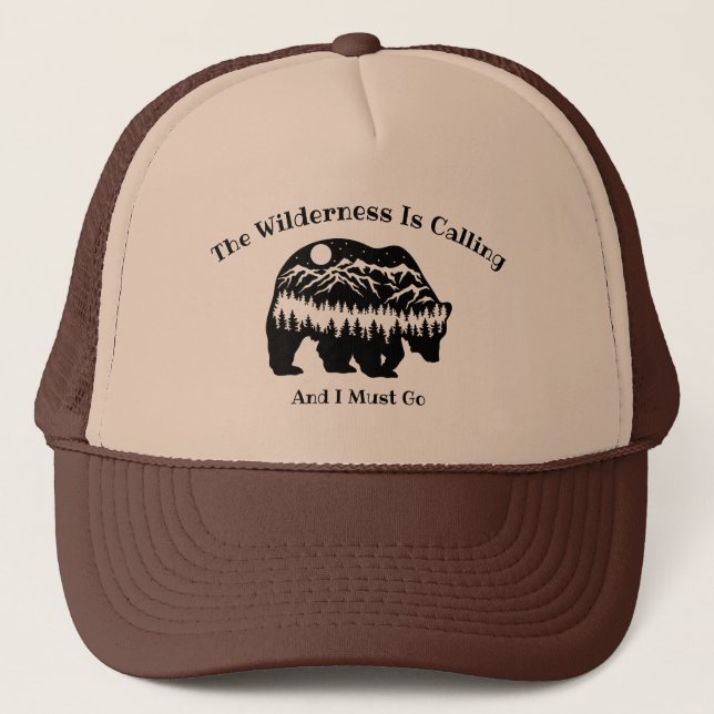 Casquette Bear Mountains Wilderness Camping Randonnée Aventu (Devant)