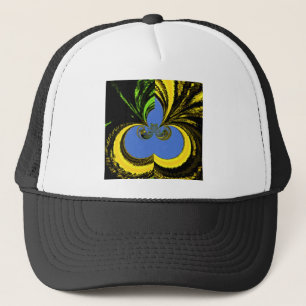 Casquette Beau Beau Art Sud-Africain Jaune et Bleu