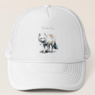 Casquette Beauté de l'Arctique : Coutume de Fox d'hiver