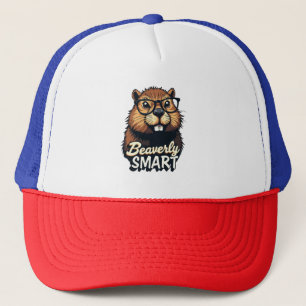 Casquette Beaverly Smart - Drôle Castor avec lunettes Graphi