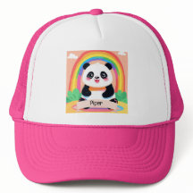Bébé mignon Panda arc-en-ciel