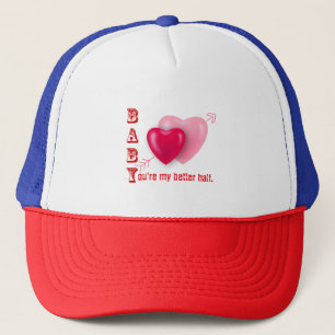 Casquette Bébé, tu es ma meilleure demi-Saint-Valentin