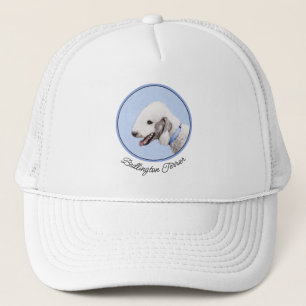 Casquette Bedlington Terrier Peinture - Art Chien original