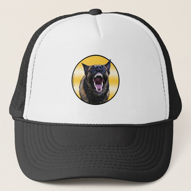 Casquette Belge de écorcement Malinois "Maligator " (Devant)