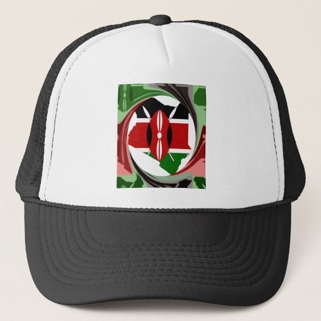 Casquette Belle belle carte Kenyan Whirlwind Design (Devant)