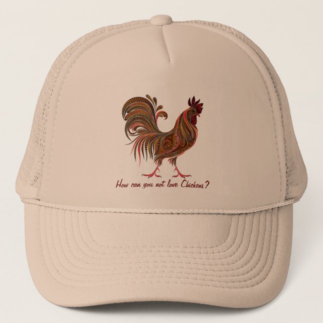 Casquette Belle coq plaisir amour poulet Citation (Devant)