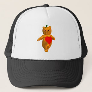 Casquette Belle Petite Ours Avec Tête Citrouille