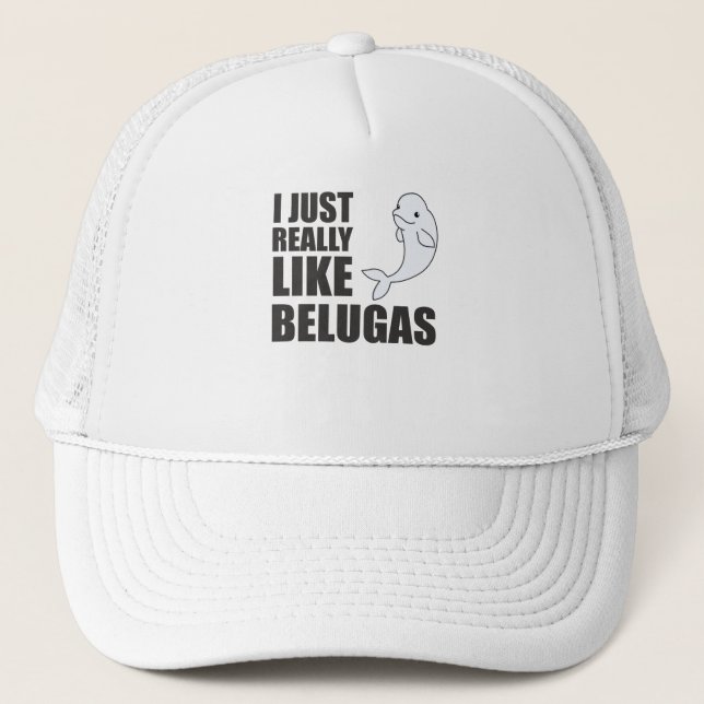 Casquette Béluga Baleine Animaux mignons Pour Enfants (Devant)