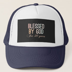 Casquette Béni par Dieu pendant 50 ans, design de 50ème anni