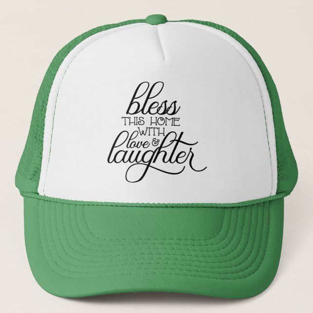 Casquette Bénissez cette maison avec amour et rire-54097 (Devant)