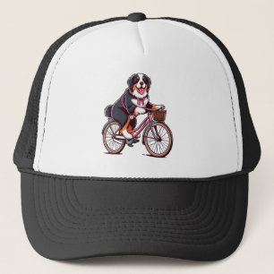 Casquette Bernese Dog Biker, croiseur bernois aventure vélo