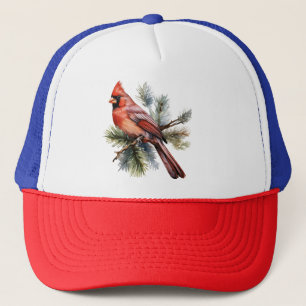 Casquette Berries rouges vibreuses aux Feuilles verts luxuri