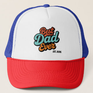 Casquette Best Dad Ever Colorful Retro Father’s Day Gift Tru